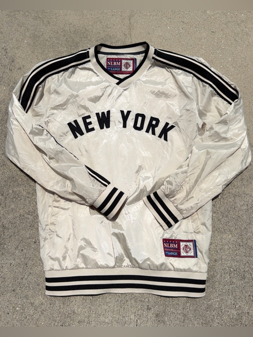 NLBM New York Yankees Windbreaker Pullover Jacket - Large